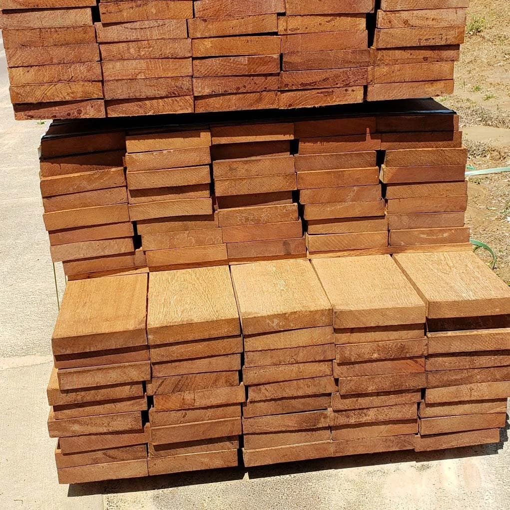 Brazilian Apitong, Angelim Pedra 6/4 x 8 Full Sawn Std + Btr RGH