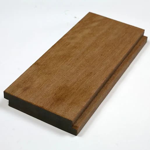 Apitong, Keruing 1-1/8" x 5-3/8" (5" face)  Std + Btr Shiplap Flooring KD