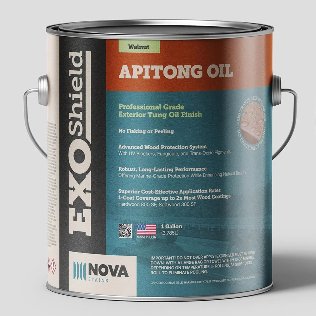 Apitong Oil one-gallon can