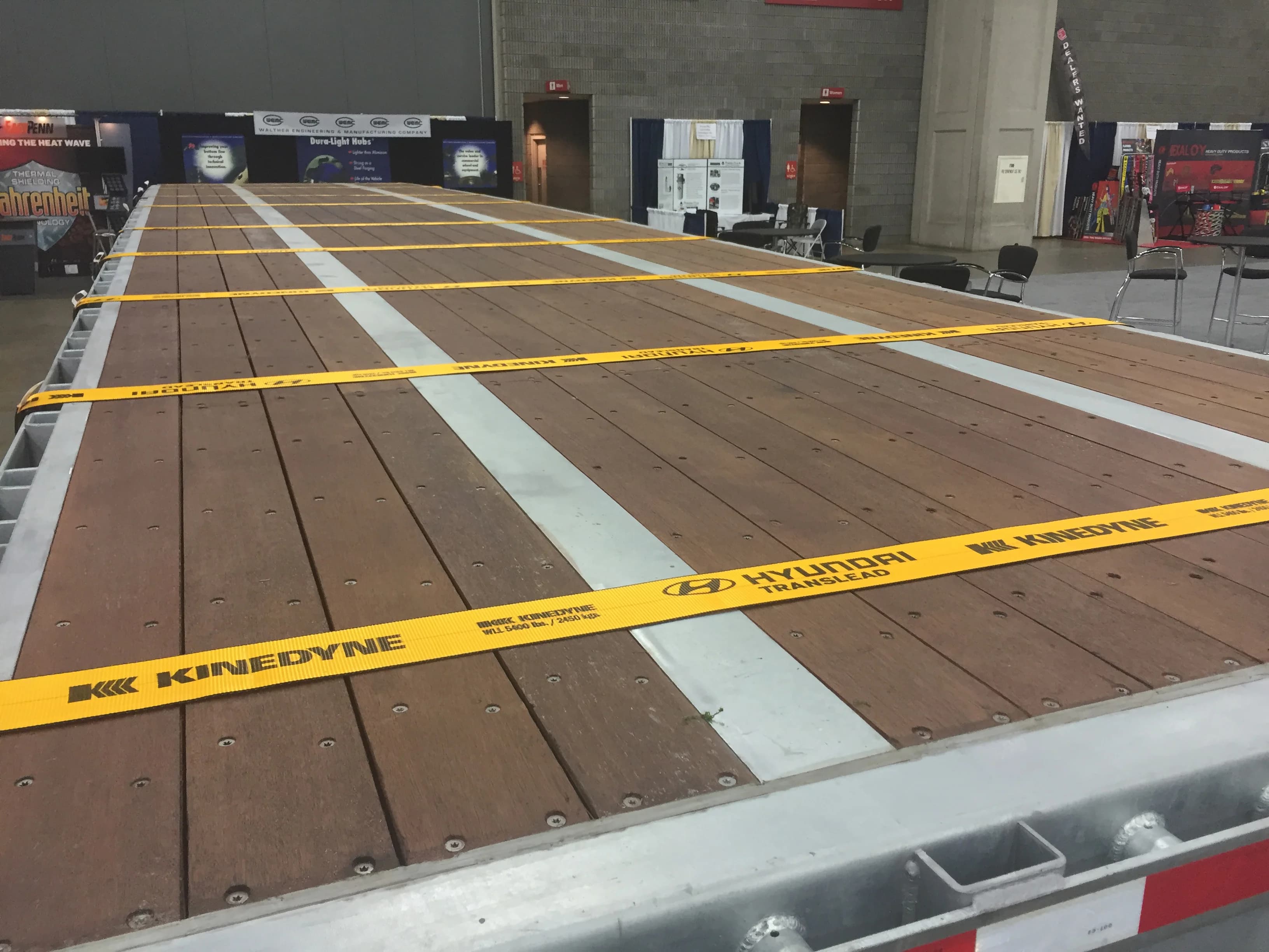 Standard flatbed wood deck installed and finished