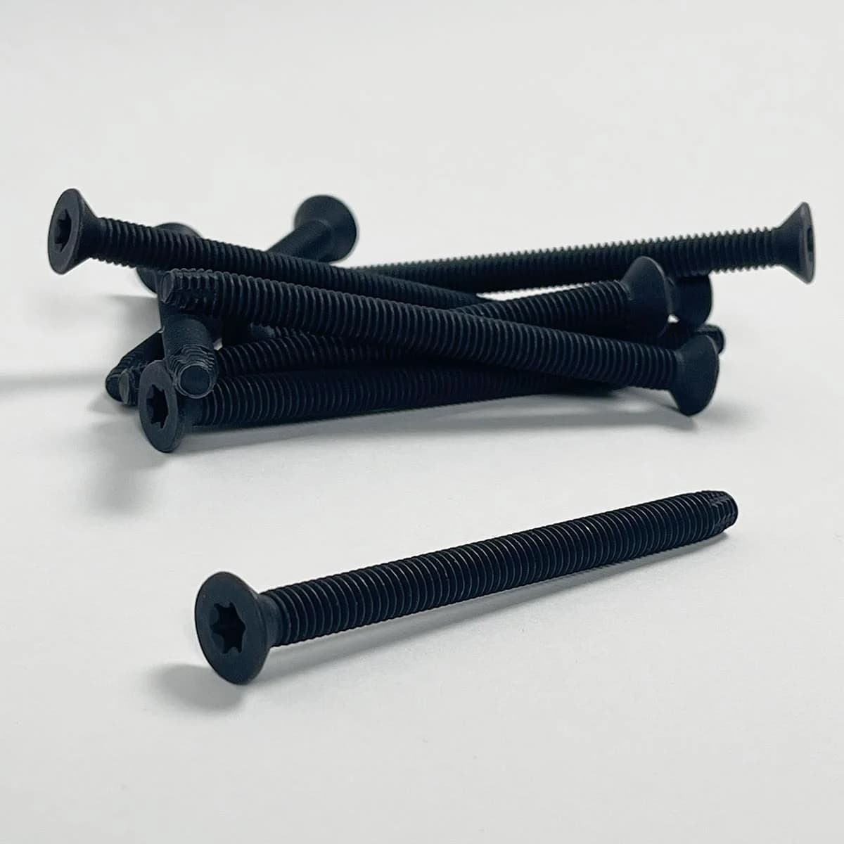 Trailer Deck Screws 5/16-18 x 4" T40 Torx Fully Threaded Flat Head Type F Thread Cutting Phosphate Coated Hardware
