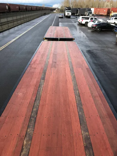 Apitong B Train Trailer Deck With Apitong Oil