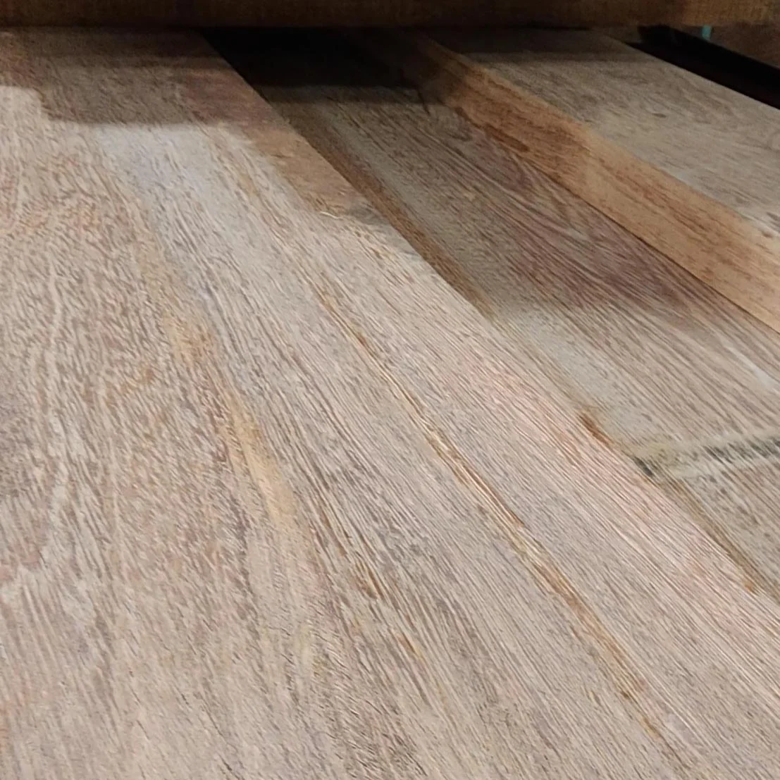 Brazilian Apitong, Angelim Pedra 2x8 (Net 1-3/4 x 7-1/2)  Std + Btr S4S Square Edge KD